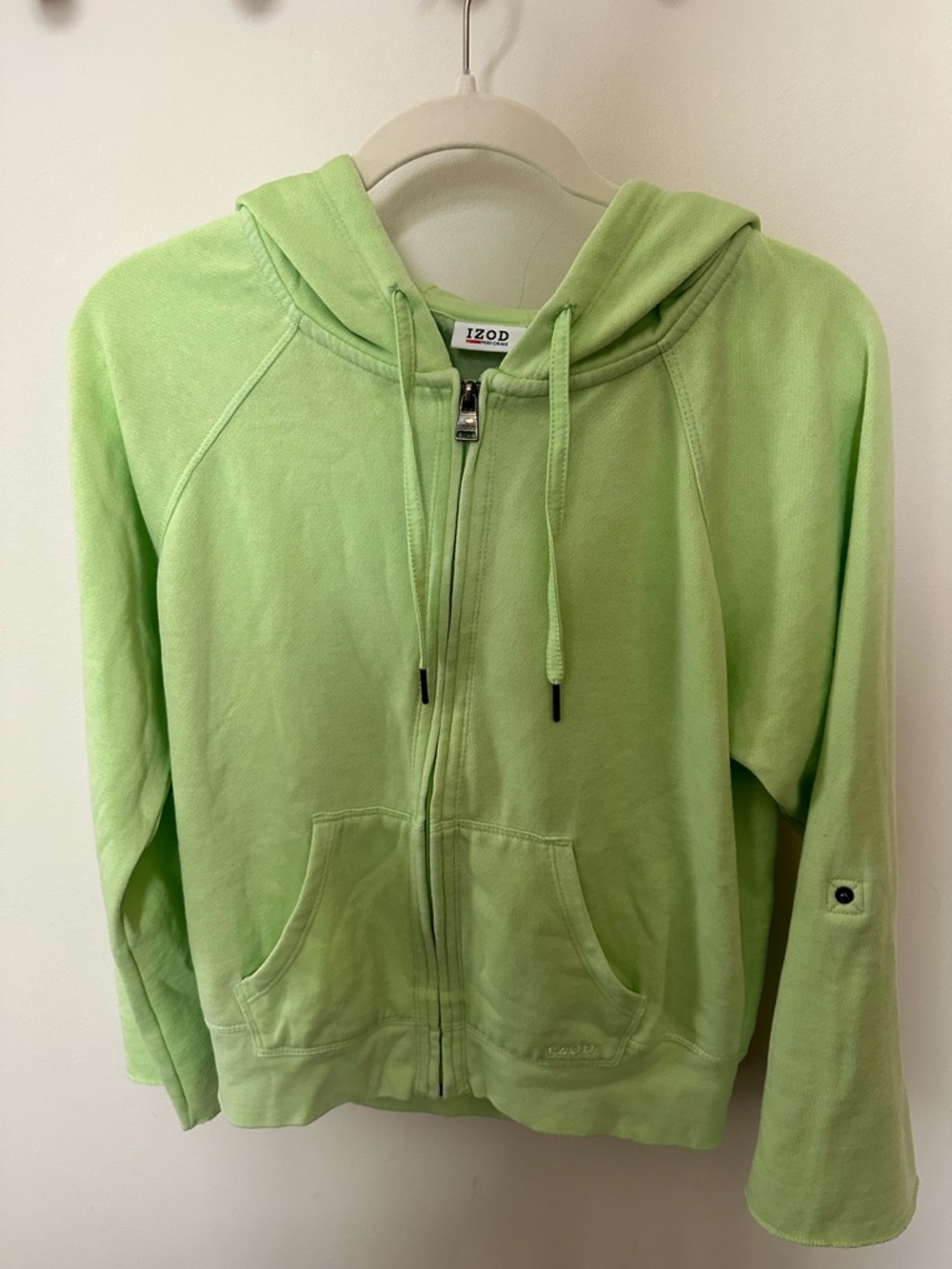 Izod Lime Green Full-Zip Hoodie